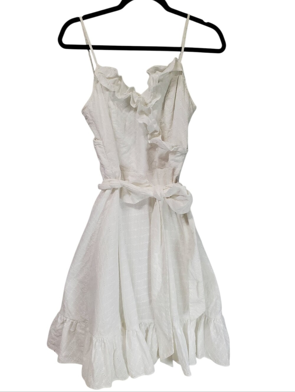Whimsygoth Romantic White Eyelet Dress 8 Regency 4th Of July Wedding Derby